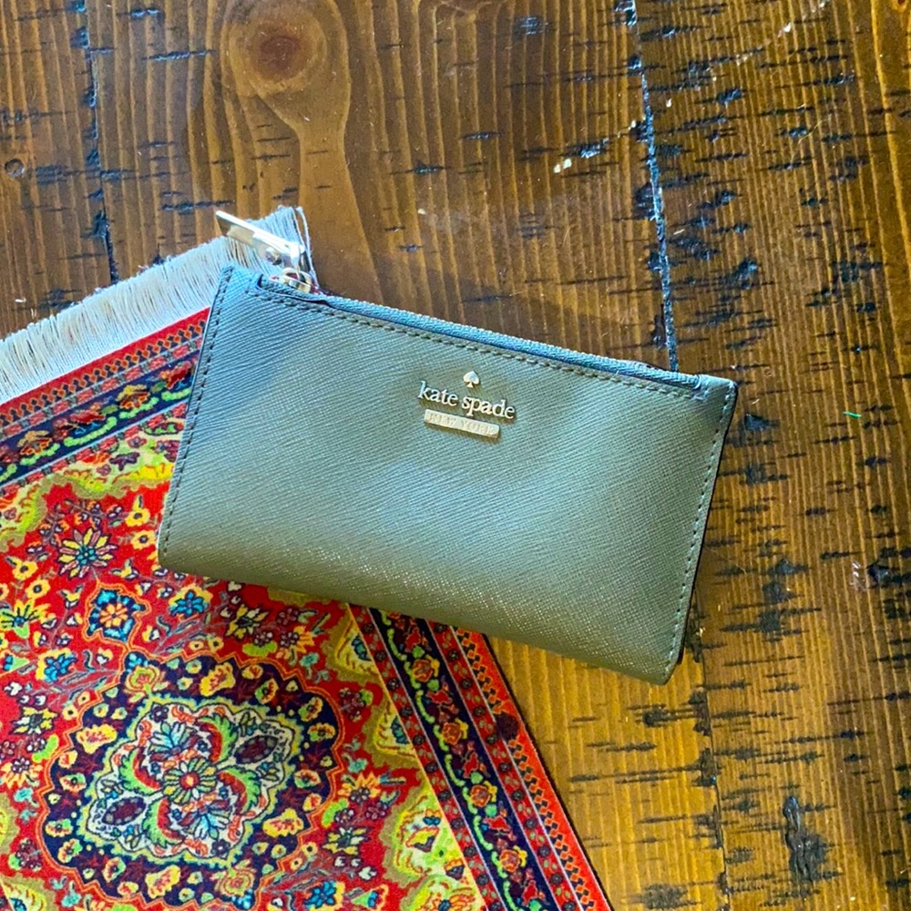 Kate Spade bifold wallet in Green